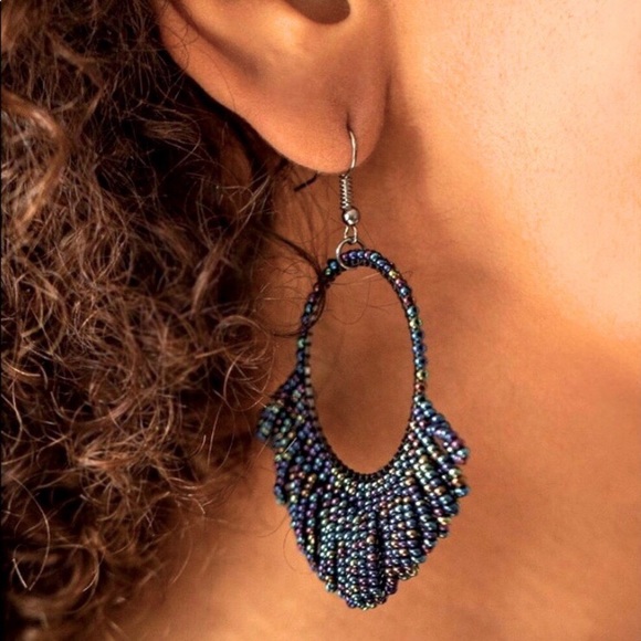 Paparazzi Iridescent Hoop Earring - Picture 2 of 8